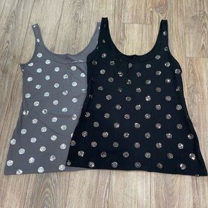 Victoria’s Secret sequin tank BLACK ONE ONLY